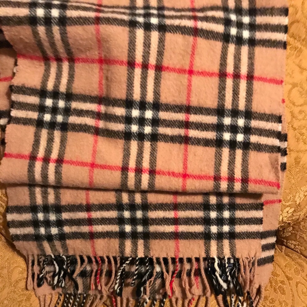 Genuine Burberry lambs wool scarf